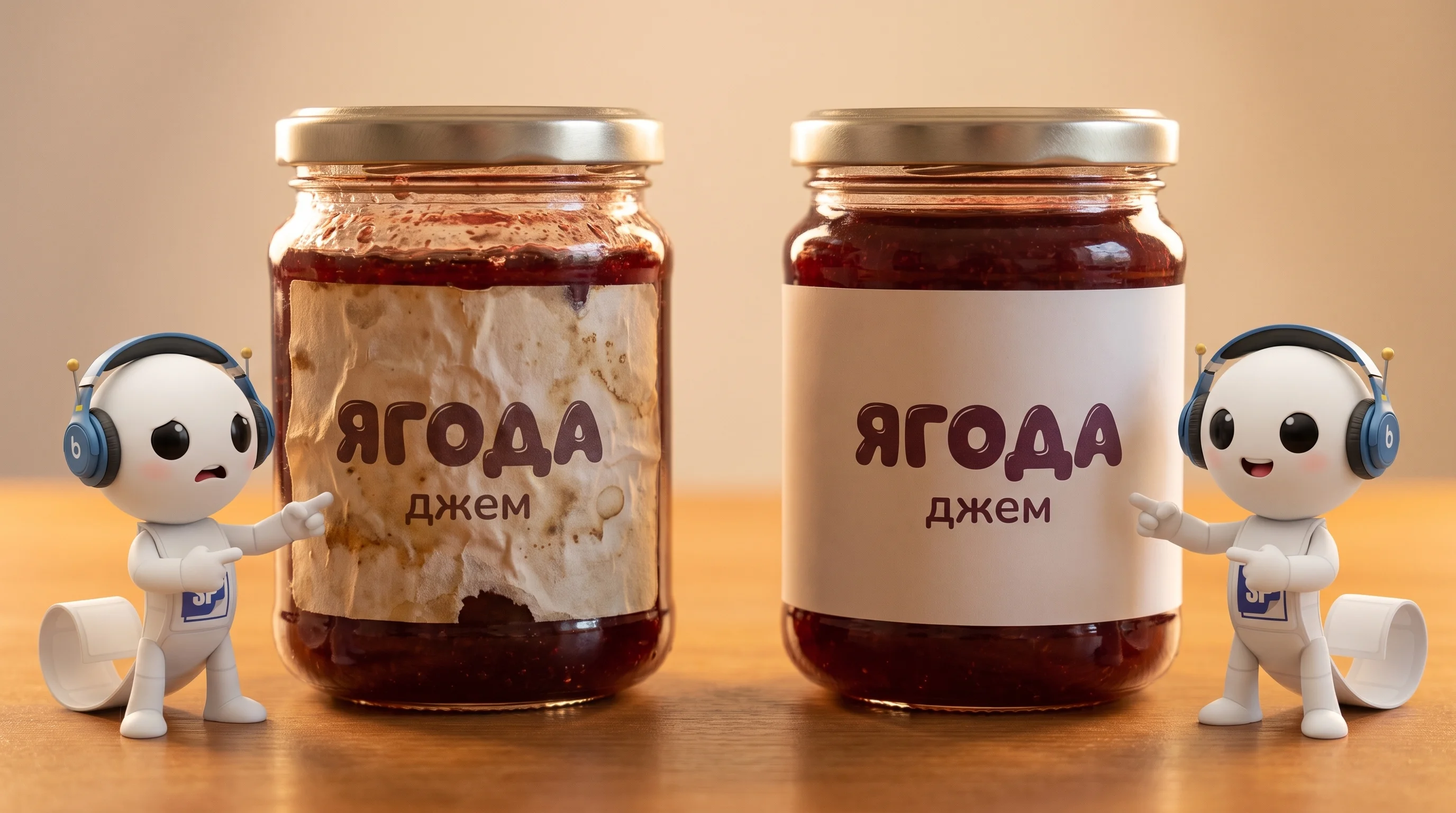 Типичные ошибки: испорченная и качественная этикетка
