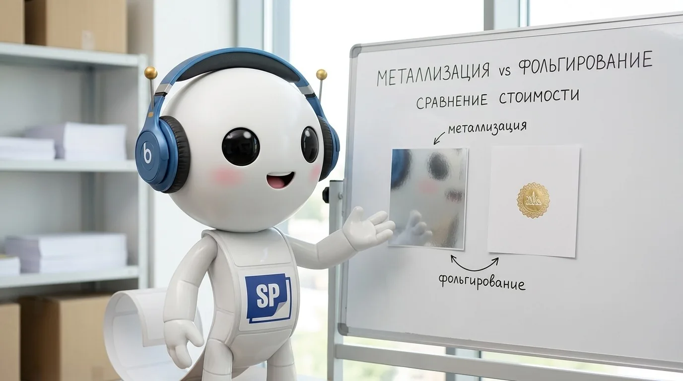 Как печатать по металлизированной плёнке