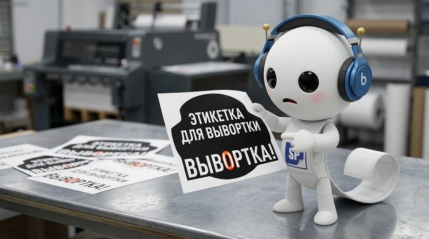 Выворотка на составном чёрном: белый текст заливается